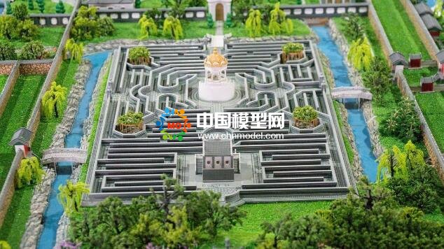 大型皇家園林沙盤(pán)模型重現(xiàn)圓明園昔日輝煌