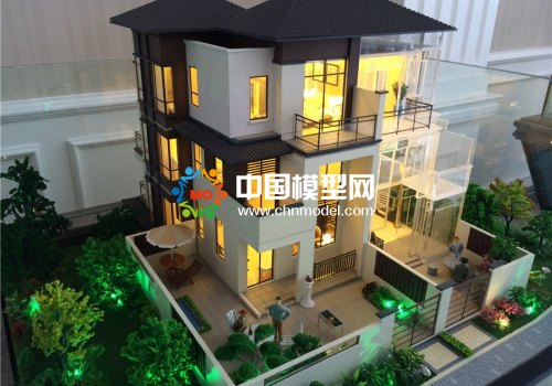 精工細制的別墅沙盤模型
