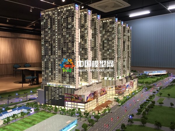 吉隆坡商業(yè)綜合體沙盤(pán)模型