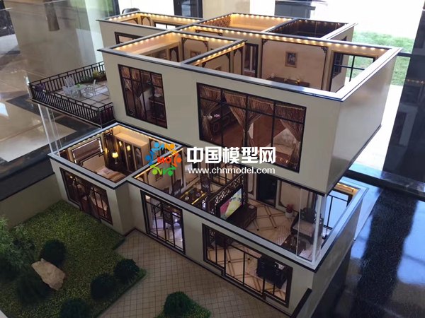 白云美佳別墅建筑模型