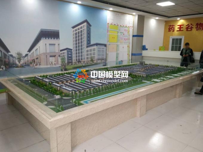 藥王谷物流園沙盤(pán)模型展現(xiàn)園區(qū)規(guī)模