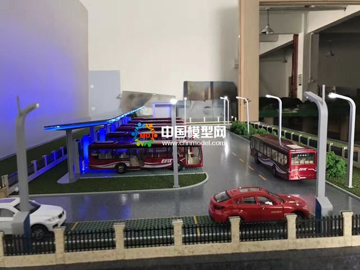 智能充電樁沙盤模型