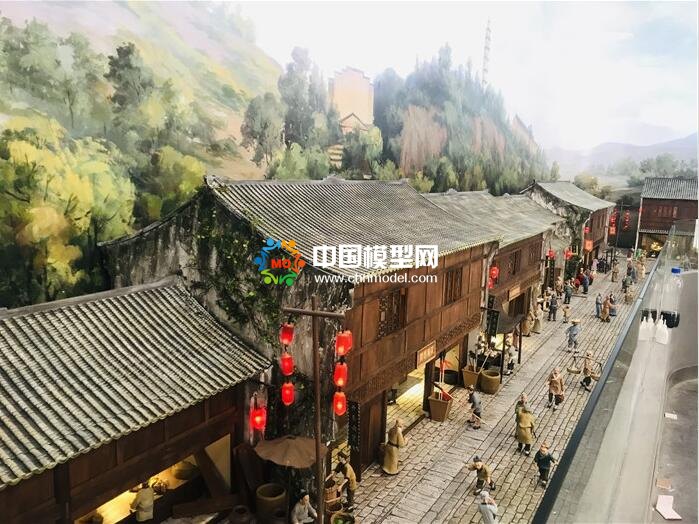 超逼真的場(chǎng)景微縮老街沙盤模型