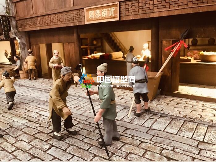 超逼真的場(chǎng)景微縮老街沙盤模型
