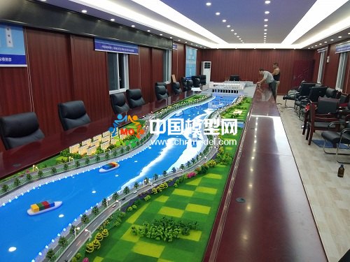 河道倒虹吸導(dǎo)流施工沙盤(pán)模型
