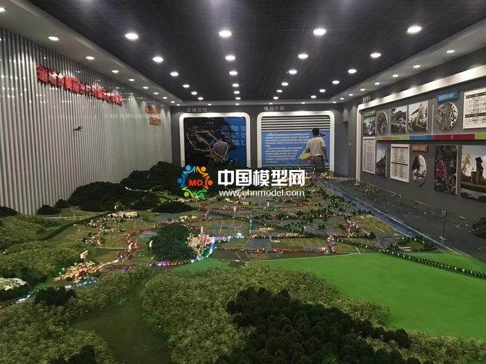 道場(chǎng)鄉(xiāng)美麗鄉(xiāng)村示范樣板區(qū)沙盤(pán)模型