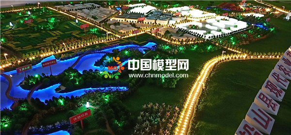 現(xiàn)代農(nóng)業(yè)示范基地沙盤(pán)模型