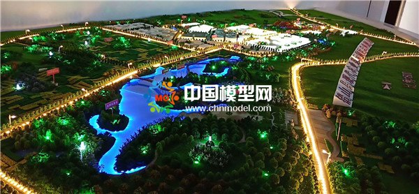 現(xiàn)代農(nóng)業(yè)示范基地沙盤(pán)模型