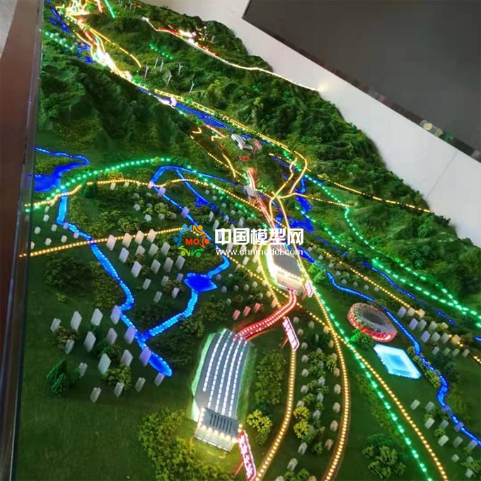 高鐵路網沙盤模型