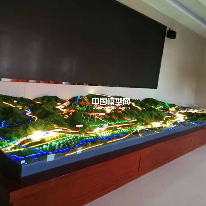 高鐵路網沙盤模型