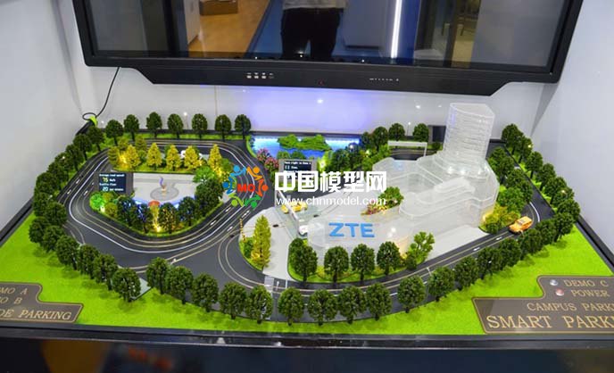 智慧停車沙盤模型