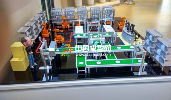 智慧工廠沙盤(pán)模型，生產(chǎn)線沙盤(pán)模型