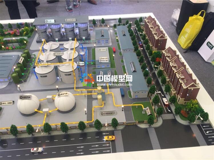 有機(jī)廢棄物處理沙盤模型，沼氣工程模型