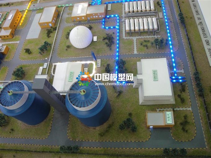 中國水務(wù)海外EPC項目沙盤模型，水處理沙盤模型