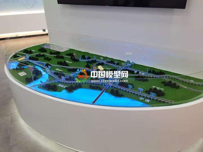 高速互通沙盤模型，高架橋沙盤模型，高速公路沙盤模型