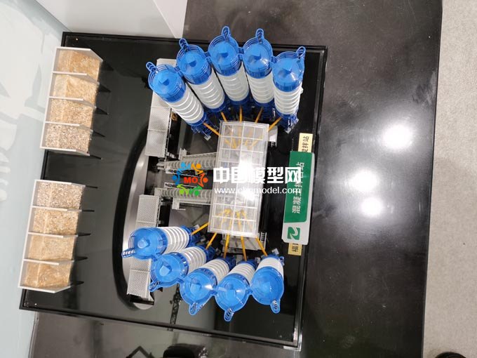 混凝土拌合站模型，混凝土攪拌站模型
