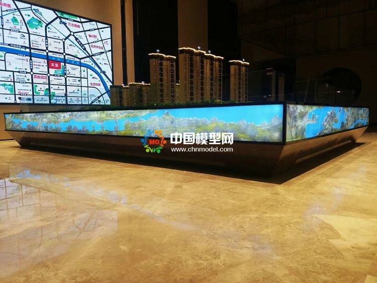 高檔樓盤模型底座，售樓部沙盤展臺(tái)（收藏）