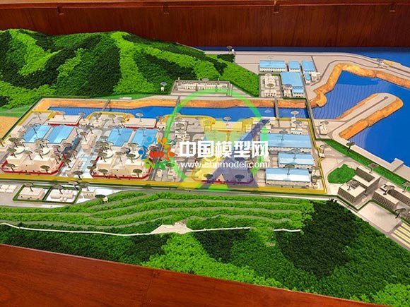 陽江核電站廠區(qū)沙盤模型