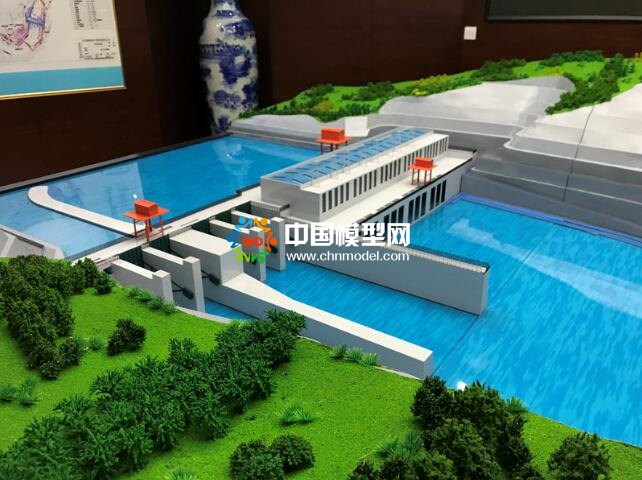 金沙江水電站沙盤模型