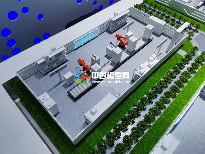 5G智慧工廠沙盤模型