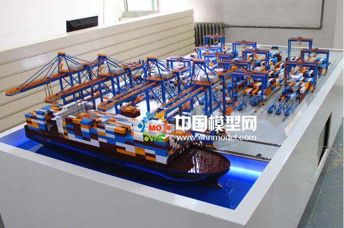 自動化集裝箱港口碼頭沙盤模型