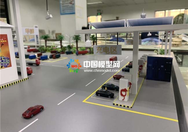 綜合供能服務(wù)站沙盤模型