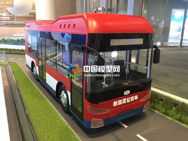 氫燃料電池公交車模型，氫能源大巴車模型