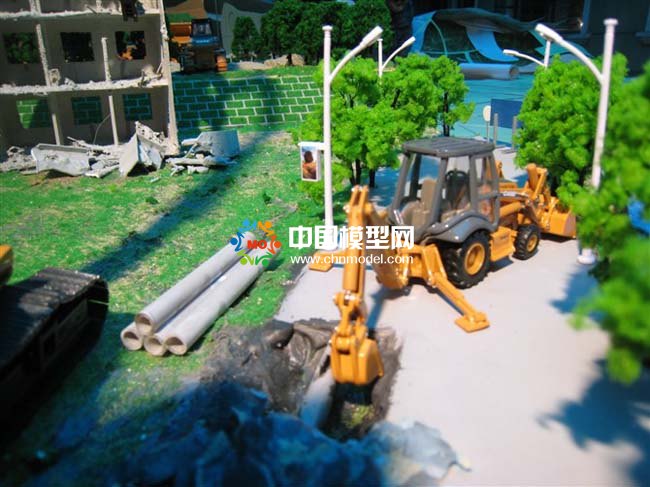 工程機(jī)械施工場(chǎng)景模型