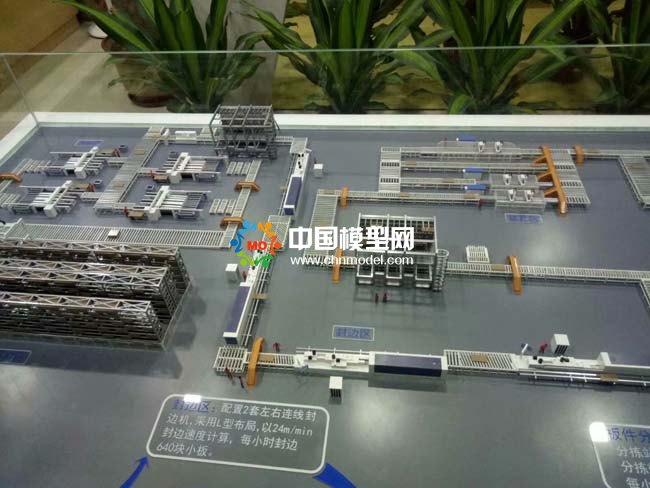 板式家具工業(yè)4.0生產(chǎn)線沙盤模型