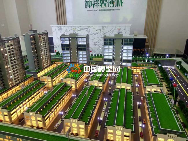 農(nóng)副食品交易中心沙盤模型