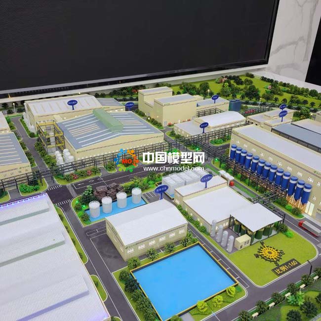 固體廢物處置利用，電解銅項目沙盤模型