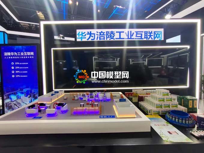 華為工業(yè)互聯(lián)網(wǎng)智能工廠沙盤(pán)模型