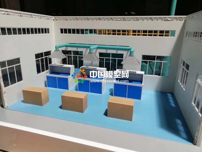 噴漆房環(huán)保設備沙盤模型