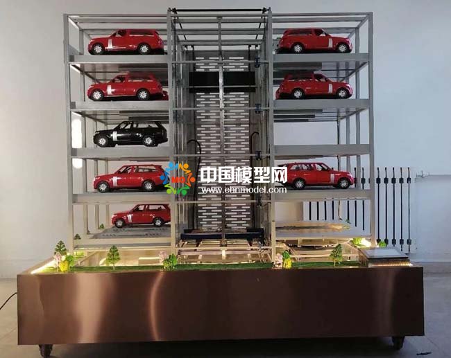 智慧停車立體升降車庫(kù)沙盤模型