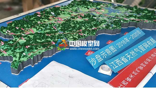 天然氣管網(wǎng)布局沙盤模型