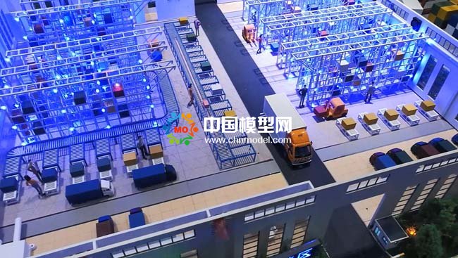 智慧倉儲沙盤模型