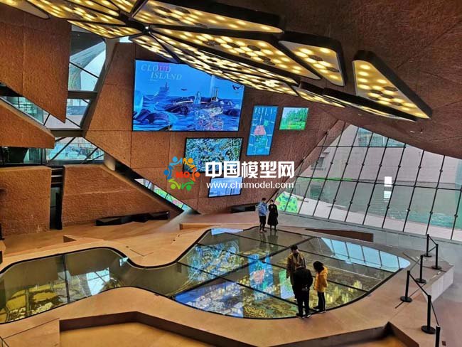 城市規(guī)劃館下沉式沙盤模型