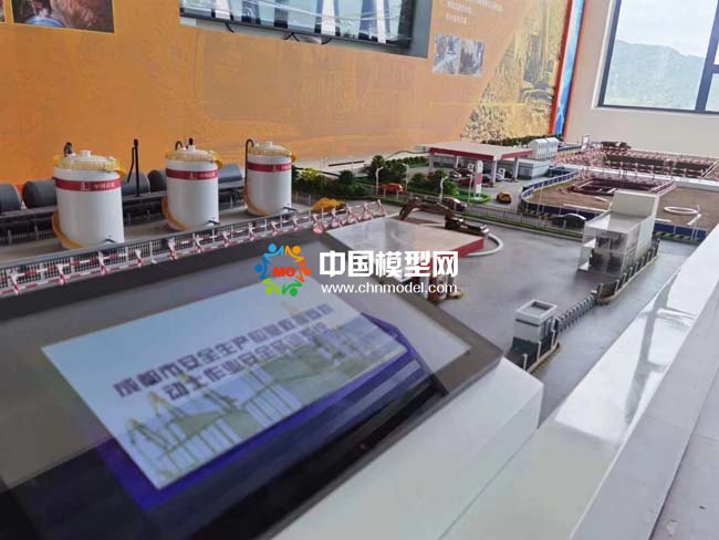 中石化加油站沙盤模型