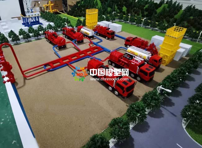 天然氣開采流程作業(yè)運(yùn)輸加氣站沙盤模型