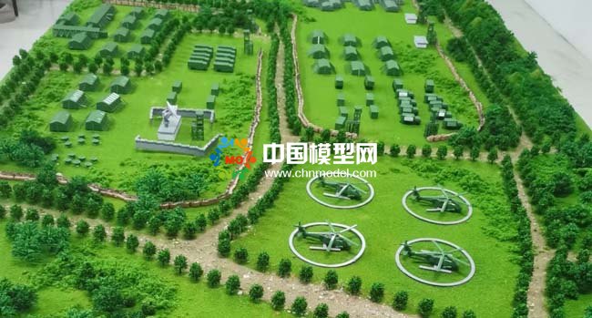 部隊(duì)訓(xùn)練營地沙盤模型