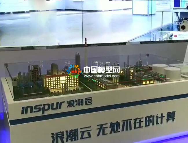 浪潮云服務(wù)智慧解決方案沙盤模型