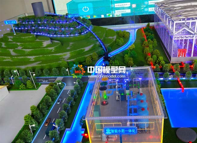 智慧農(nóng)裝數(shù)字化農(nóng)田沙盤模型