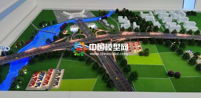 S43呼和浩特機(jī)場(chǎng)高速公路沙盤(pán)模型