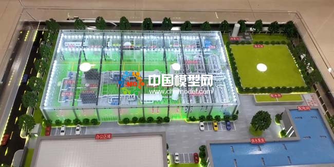 新型水廠設(shè)備沙盤模型