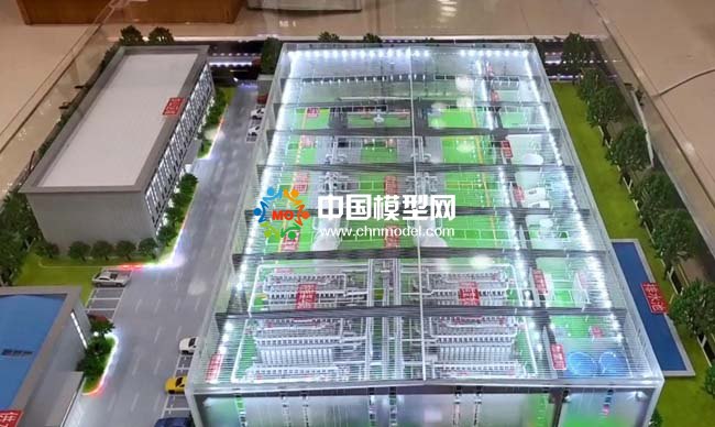 新型水廠設(shè)備沙盤模型