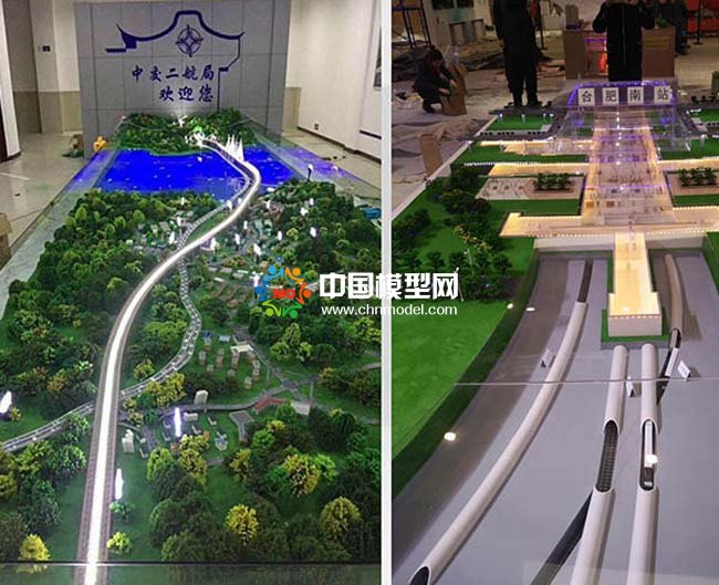 高鐵站建筑模型