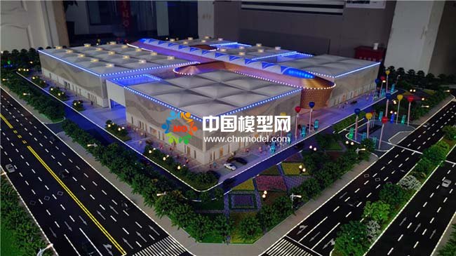呼倫貝爾國際會展中心建筑模型
