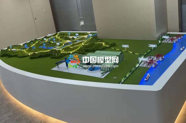 礦廠分布沙盤模型