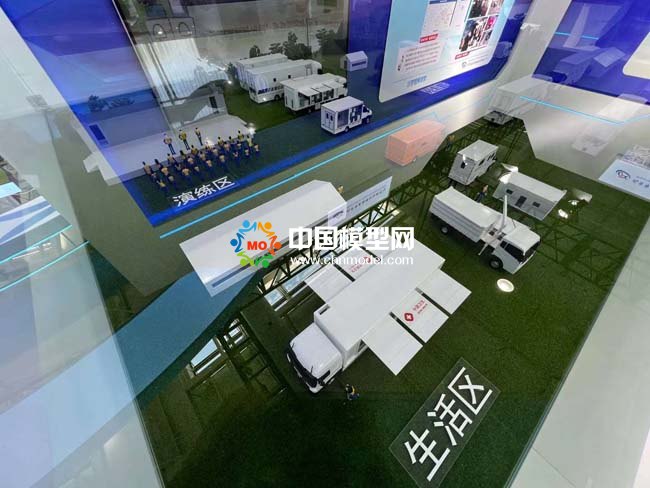 疾病預(yù)防衛(wèi)生應(yīng)急車(chē)輛沙盤(pán)模型