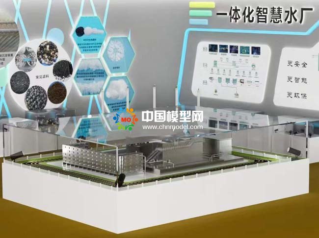 一體化智慧水廠沙盤模型